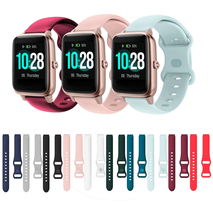 For Xiaomi Haylou Smart Watch LS01 19mm Butterfly Buckle Silicone Watch Band