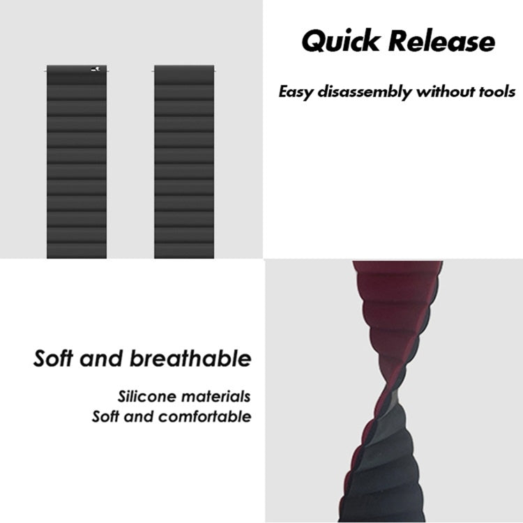 For Xiaomi Haylou Smart Watch 2 LS02 / RS4 / RS4 Plus Reverse Buckle Magnetic Silicone Watch Band