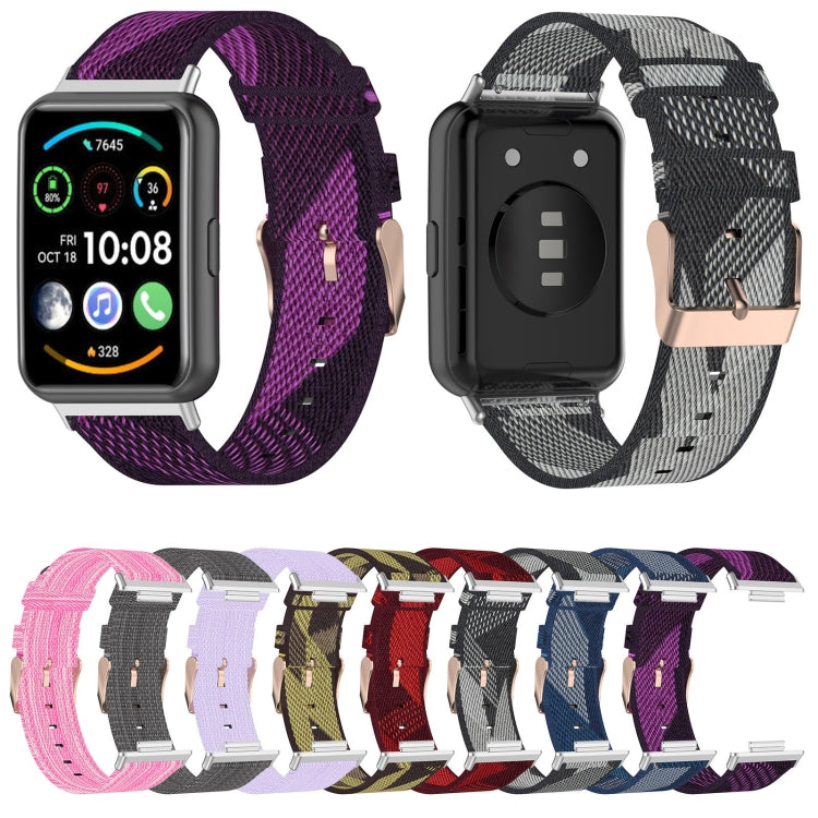 Nylon Woven Watch Band, For Huawei Watch Fit 2