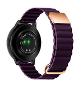 Magnetic Buckle Leather Watch Band, 20mm For Samsung Galaxy Watch3 41mm, 20mm For Samsung Galaxy Watch3 45mm, 22mm For Samsung Galaxy Watch3 41mm, 22mm For Samsung Galaxy Watch3 45mm