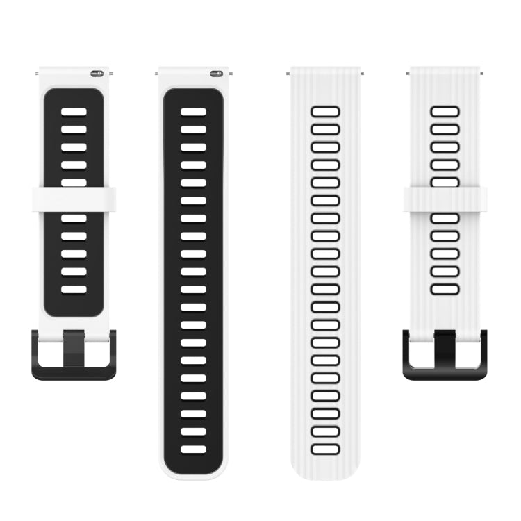 22mm Stripe Two-color Silicone Watch Band, For Honor Watch GS 3