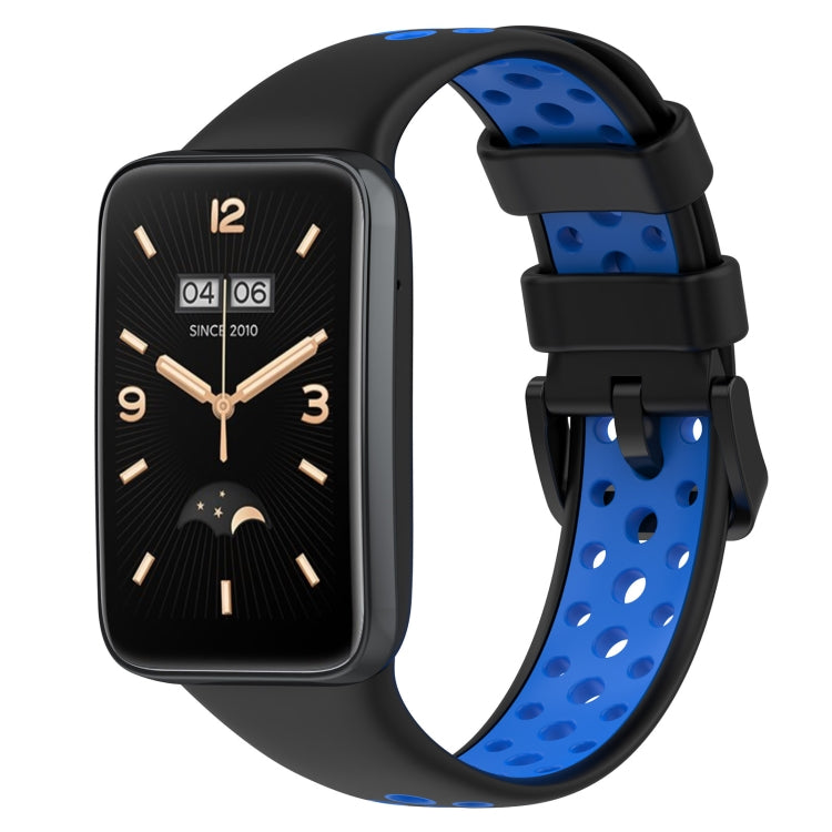 For Xiaomi Mi Band 7 Pro Two-Color Breathable Silicone Watch Band