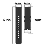 20mm Steps Style Silicone Watch Band, For Amazfit Bip 3