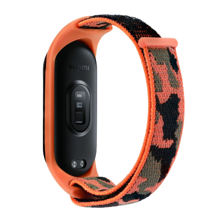 Nylon Loop Integrated Camo Woven Strap, For Xiaomi Mi Band 5/6/7