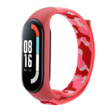 Nylon Loop Integrated Camo Woven Strap, For Xiaomi Mi Band 5/6/7