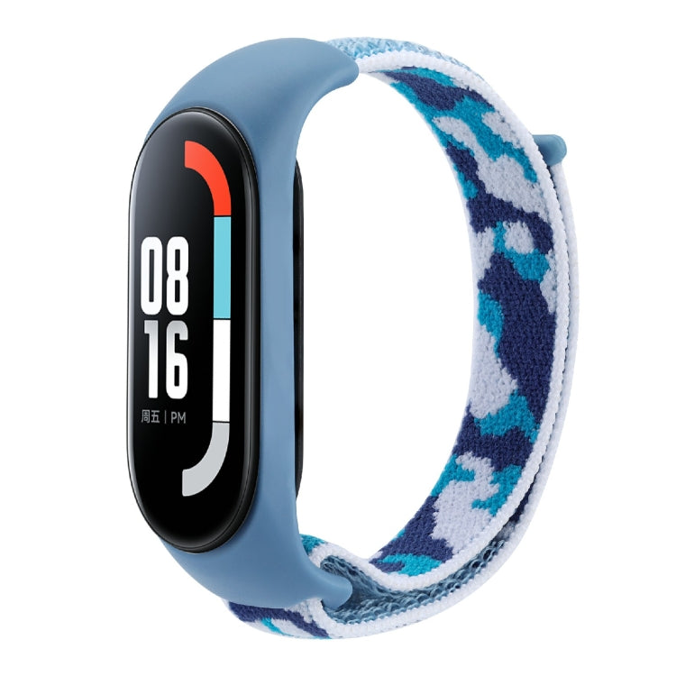 Nylon Loop Integrated Camo Woven Strap, For Xiaomi Mi Band 5/6/7