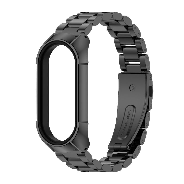 For Xiaomi Mi Band 7 / 7 NFC MIJOBS Stainless Steel Watch Band, TF2 Tri-Bead, TF2 V Type, Bone Chain