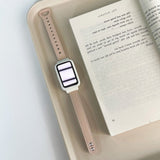 Double Rivets Leather Watch Band, For Xiaomi Mi Band 7 Pro