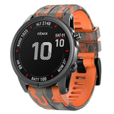 Camouflage Silicone Watch Band, For Garmin Fenix 7, For Garmin Fenix 7X