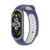 Two-color Silicone Watch Band, For Xiaomi Mi Band 7