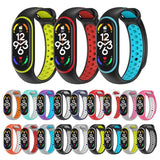Two-color Silicone Watch Band, For Xiaomi Mi Band 7