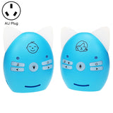 Wireless Audio Baby Monitor Support Voice Monitoring + Intercom + Night Light without Battery, US Plug, UK Plug, EU Plug, AU Plug AU Plug Blue