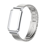 Bamboo Joint Metal Case Watch Band, For Xiaomi Mi Band 7 Pro