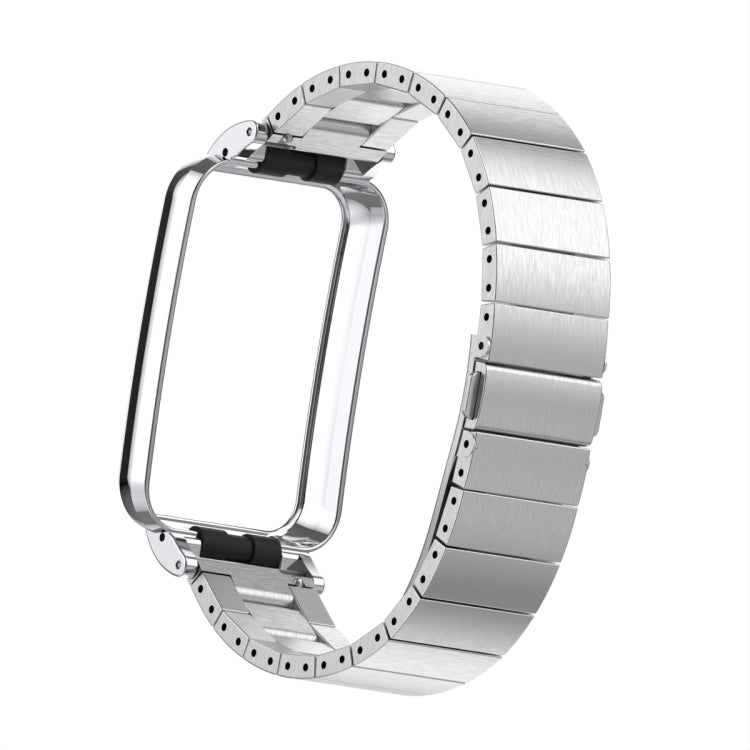 Bamboo Joint Metal Case Watch Band, For Xiaomi Mi Band 7 Pro