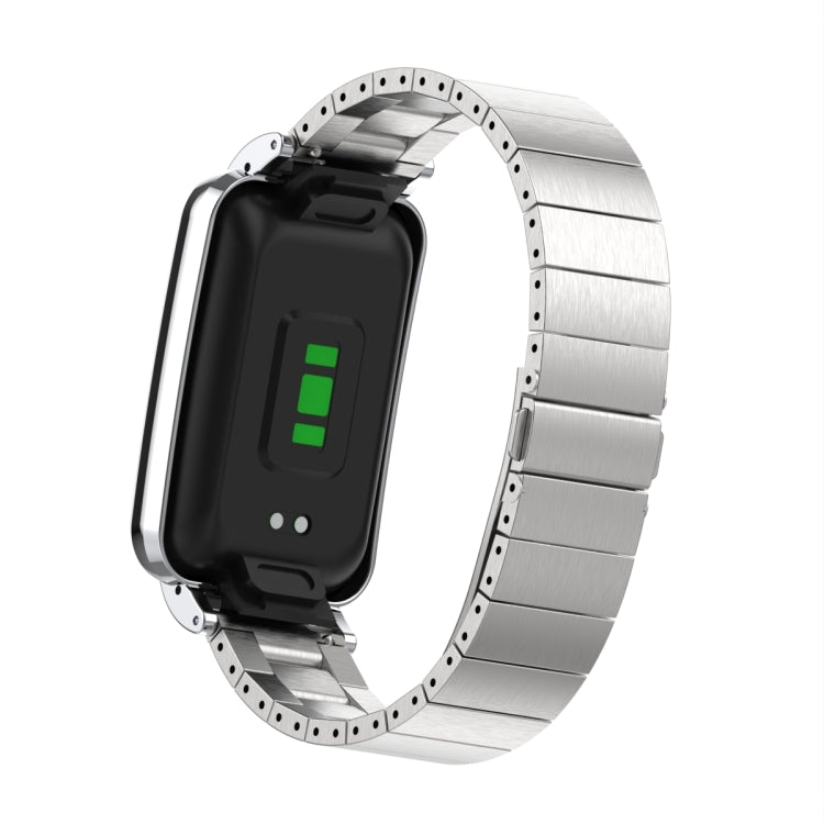 Bamboo Joint Metal Case Watch Band, For Xiaomi Mi Band 7 Pro