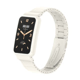 Bamboo Joint Metal Case Watch Band, For Xiaomi Mi Band 7 Pro