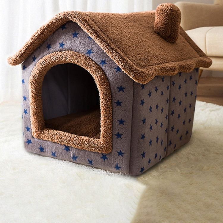 House Type Universal Removable and Washable Pet Dog Cat Bed Pet Supplies, L