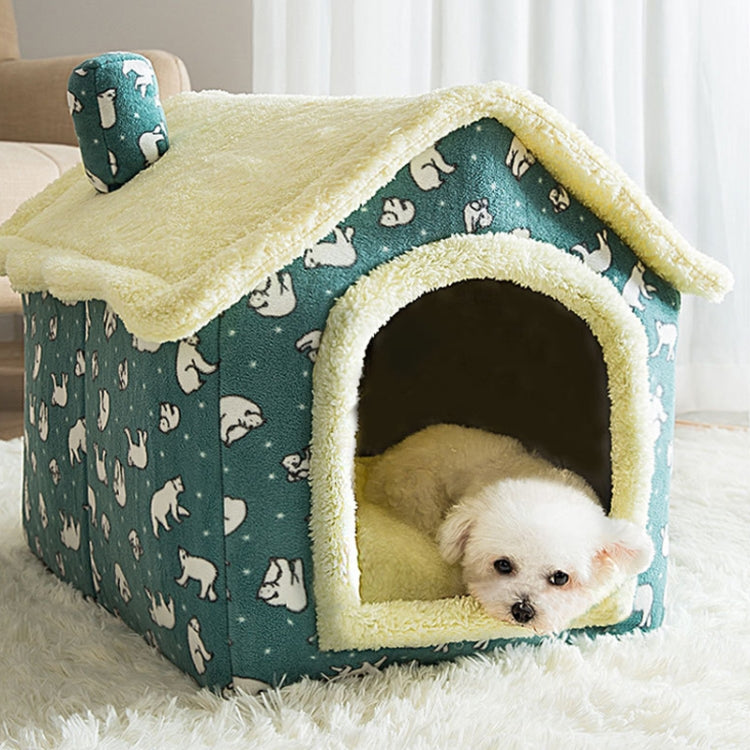 House Type Universal Removable and Washable Pet Dog Cat Bed Pet Supplies, L