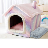House Type Universal Removable and Washable Pet Dog Cat Bed Pet Supplies, L
