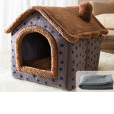 House Type Universal Removable and Washable Pet Dog Cat Bed Pet Supplies, L