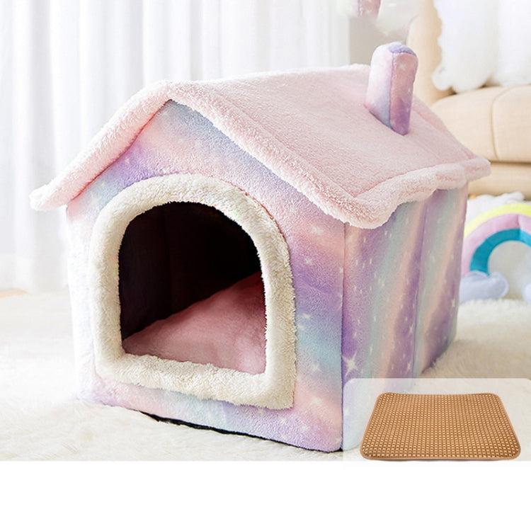 House Type Universal Removable and Washable Pet Dog Cat Bed Pet Supplies, L