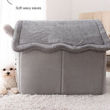 House Type Universal Removable and Washable Pet Dog Cat Bed Pet Supplies, L