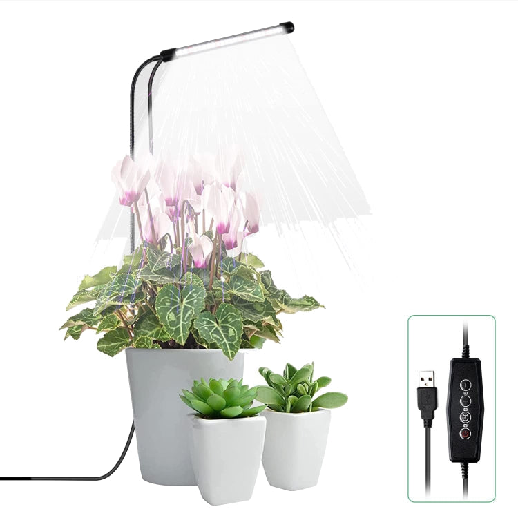 10W 48 LEDs Succulent Plant Grow Fill Light, Angel Ring, Bee, Round Tube Round Tube