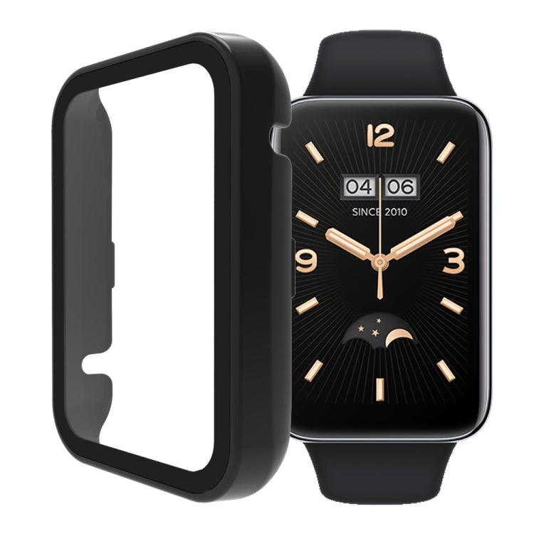 PC + Tempered Glass Integrated Watch Case, For Xiaomi Mi Band 7 Pro