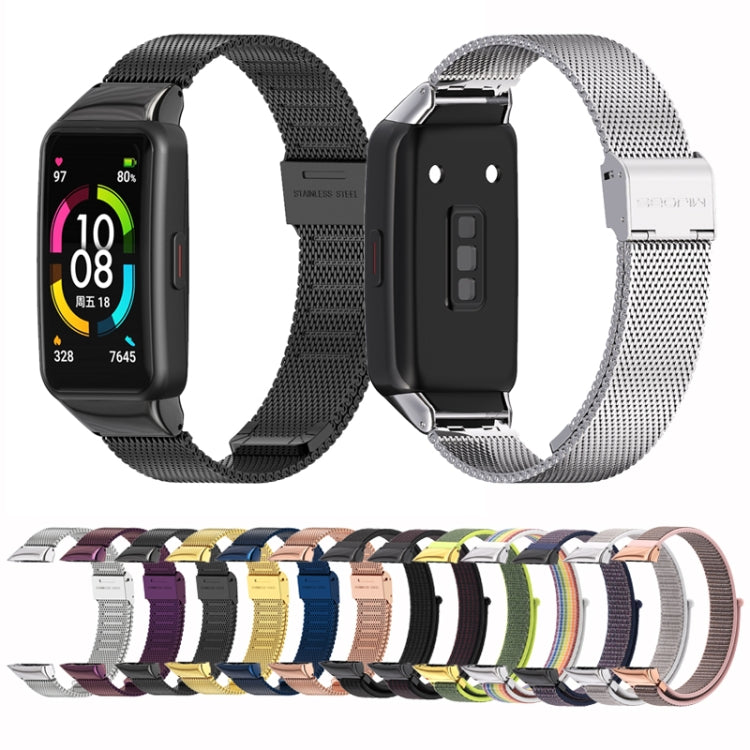 Mijobs Breathable Nylon Watch Band, For Huawei Band 6 / Honor Band 6
