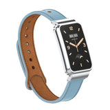 Double Stud Leather Metal Frame Watch Band, For Xiaomi Mi Band 7 Pro