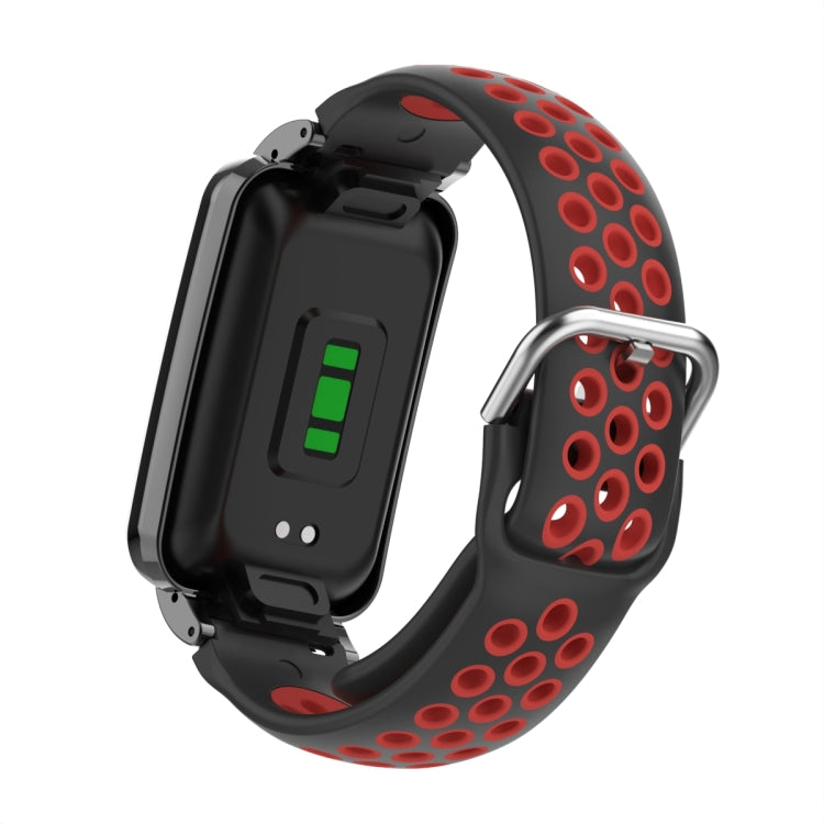 Silicone Metal Frame Watch Band, For Xiaomi Mi Band 7 Pro