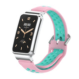Silicone Metal Frame Watch Band, For Xiaomi Mi Band 7 Pro