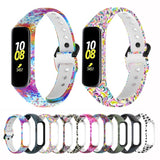 SM-R220 Silicone Printing Watch Band, For Samsung Galaxy Fit 2