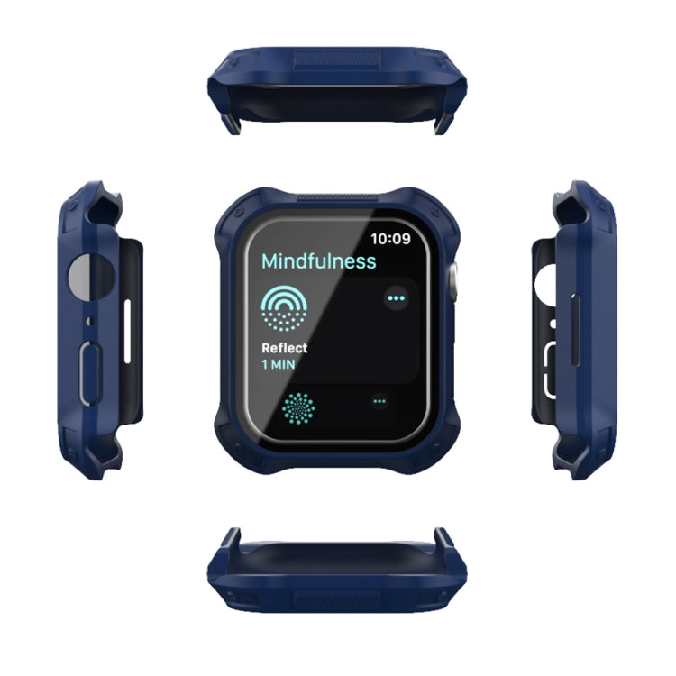 2 in 1 PC Frame + Screen Tempered Glass Film Protective Case, For Apple Watch Series 9 / 8 / 7 41mm, For Apple Watch Series 9 / 8 / 7 45mm
