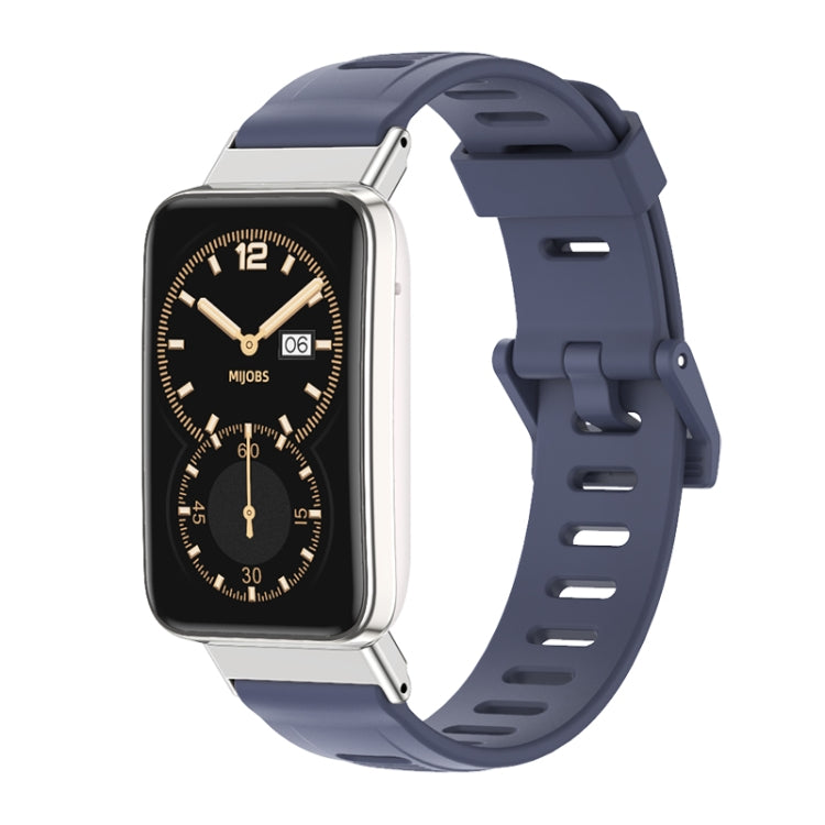 Mijobs Flat Hole TPU Watch Band, For Xiaomi Mi Band 7 Pro