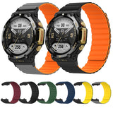 Silicone Magnetic Dual-color Watch Band, For Amazfit T-Rex 2