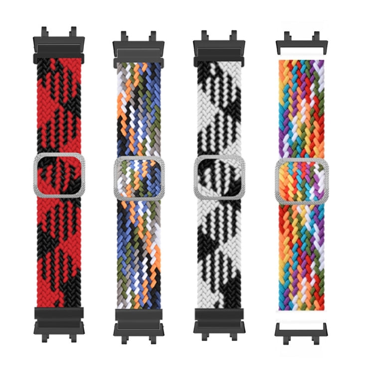 Adjustable Buckle Braided Nylon Watch Band, For Amazfit T-Rex 2