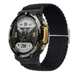 Adjustable Buckle Braided Nylon Watch Band, For Amazfit T-Rex 2