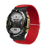 Adjustable Buckle Braided Nylon Watch Band, For Amazfit T-Rex 2