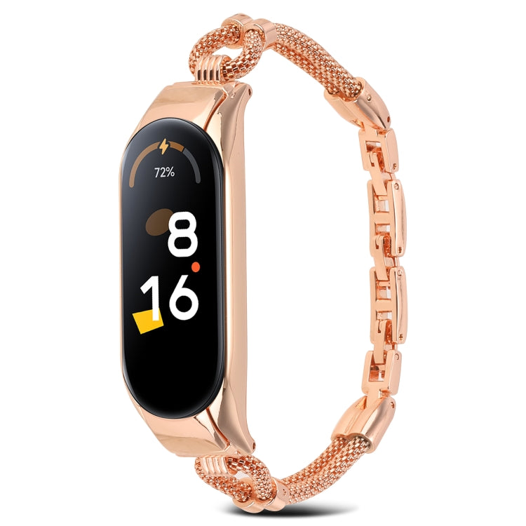 Copper Chain Metal Watch Band Unibody Case, For Xiaomi Mi Band 7 / 6 / 5 / 4 / 3