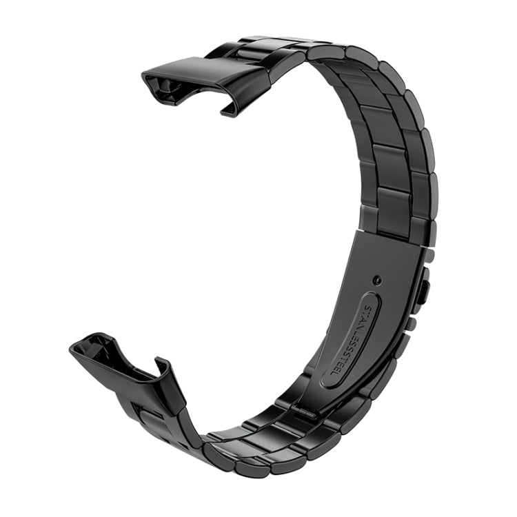 Three-bead Flat Buckle Stainless Steel Watch Band, For Xiaomi Mi Band 7 Pro
