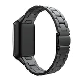 Three-bead Flat Buckle Stainless Steel Watch Band, For Xiaomi Mi Band 7 Pro