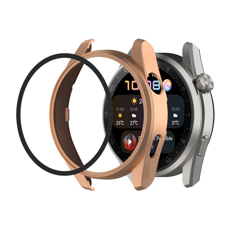 PC + Tempered Glass Integrated Protective Watch Case, For Huawei Watch3 Pro New