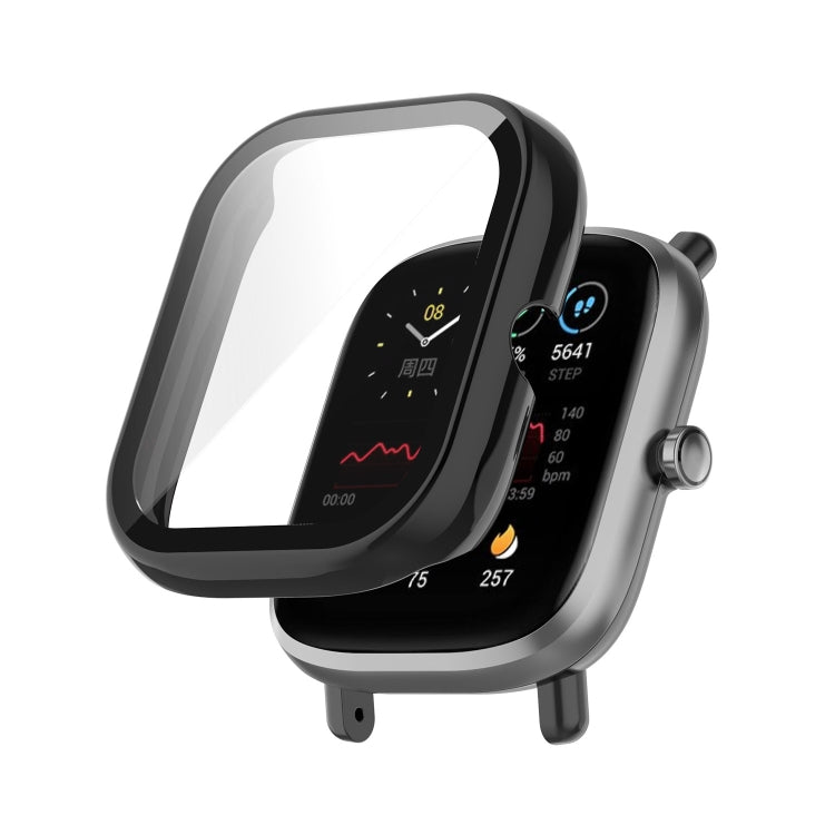 PC + Tempered Glass Integrated Protective Watch Case, For Amazfit Bip U / Bip U Pro / Pop / Pop Pro