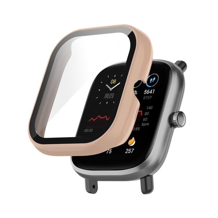 PC + Tempered Glass Integrated Protective Watch Case, For Amazfit Bip U / Bip U Pro / Pop / Pop Pro