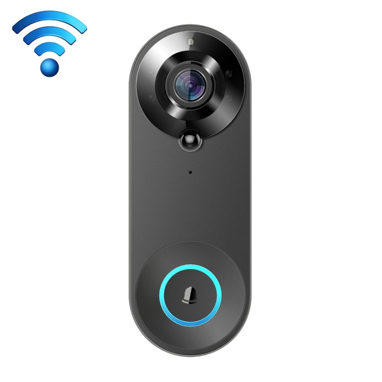 W3 150 Degree Wide Angle 1080P Smart Doorbell Set Black