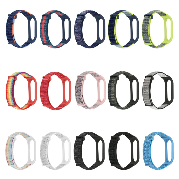 Nylon Two-Section Loop Watch Band, For Xiaomi Mi Band 7, For Xiaomi Mi Band 6, For Xiaomi Mi Band 5