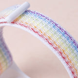 Nylon Two-Section Loop Watch Band, For Xiaomi Mi Band 7, For Xiaomi Mi Band 6, For Xiaomi Mi Band 5