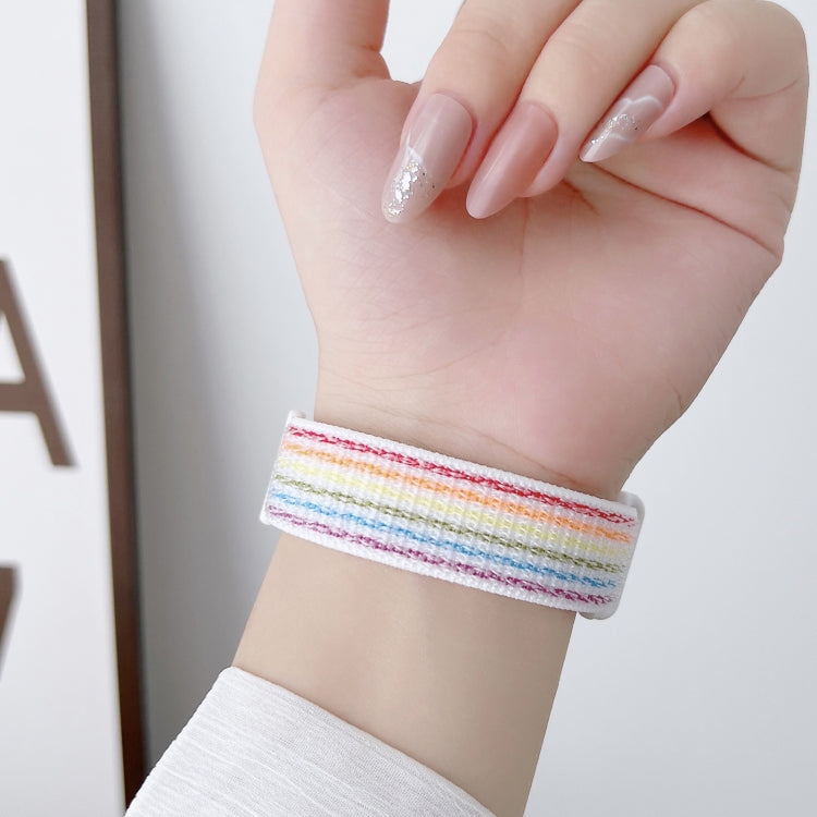 Nylon Two-Section Loop Watch Band, For Xiaomi Mi Band 7, For Xiaomi Mi Band 6, For Xiaomi Mi Band 5