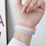 Nylon Two-Section Loop Watch Band, For Xiaomi Mi Band 7, For Xiaomi Mi Band 6, For Xiaomi Mi Band 5